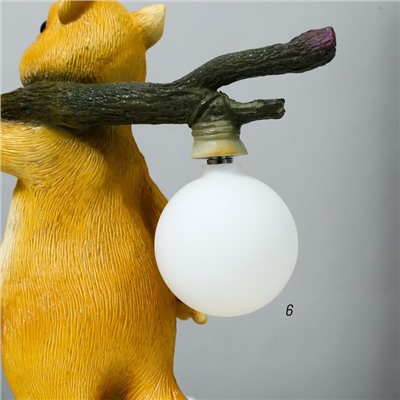 Настольная лампа "Белка" G4 4Вт оранжевый  30х26х13 см