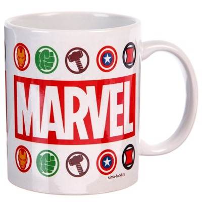 Кружка сублимация "Marvel", Мстители 350 мл.