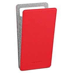 Чехол Partner Flip-case 4,8", красный  (размер 7.0*13.7 см)