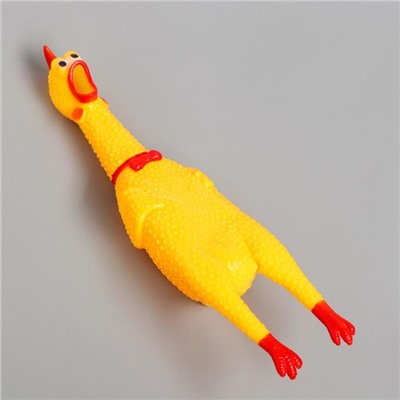 Игрушка пищалка «Курица», 30 см, в лапах
