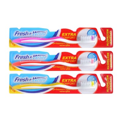 Мэгги. Зубная щетка Fresh & White Extra comfort средней жесткости 4754