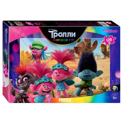 Пазл Trolls-2, 120 элементов, МИКС