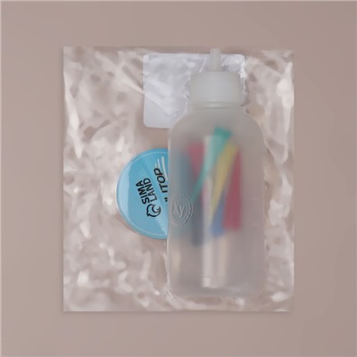 Бутылочка для нанесения краски, со шкалой деления, 50 мл, 7 насадок, цвет прозрачный