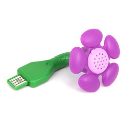 USB011 USB-ароматизатор "Цветок", цвет сиреневый