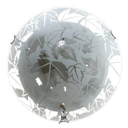 Светильник "Листопад", E27 2х60Вт, цвет белый, 30 см.