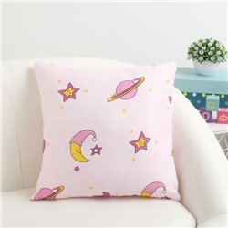 Подушка декоративная Крошка Я «Млечный Путь», цвет розовый, 40 × 40 см, п/э 100 %