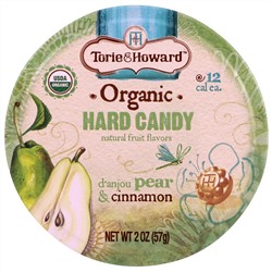 Torie & Howard, Organic, Hard Candy, D' Anjou Pear & Cinnamon, 2 oz (57 g)