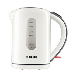 Чайник электрический Bosch TWK7601, 2200 Вт, 1.7 л, белый