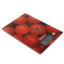 Весы кухонные Sakura SA-6075T, до 8 кг, электронные, томаты