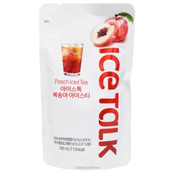 Напиток со вкусом персика Peach Iced Tea Ice Talk, Корея, 190 мл