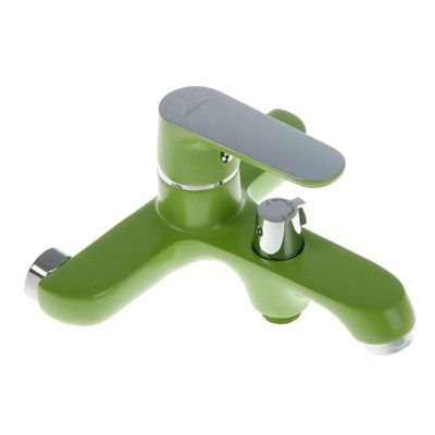 Смеситель для ванны Accoona A6366K, однорычажный, с шаровым переключателем, зеленый