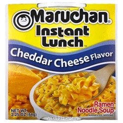 Лапша б/п со вкусом сыра Чеддар Instant Lunch Maruchan, США, 64 г