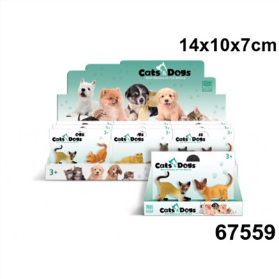 Cats&Dogs 67559 Набор Кошки 2шт. в коллекции фигурок