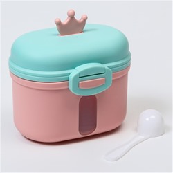 Контейнер для хранения детского питания «Корона», 240 гр., цвет розовый