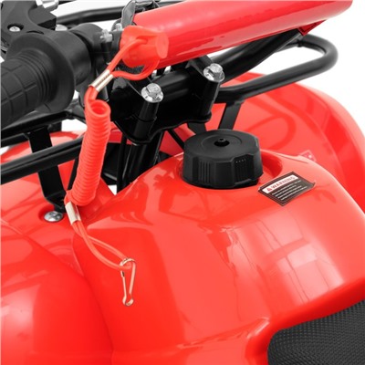 Квадроцикл бензиновый детский, двухтактный, 49 сс, мех. стартер, красный, М-49