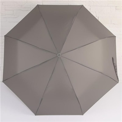 Зонт полуавтоматический «Light», 3 сложения, 8 спиц, R = 49 см, цвет МИКС