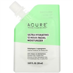 Acure, Ultra Hydrating 12 Hour Facial Moisturizer, 0.67 fl oz (20 ml)