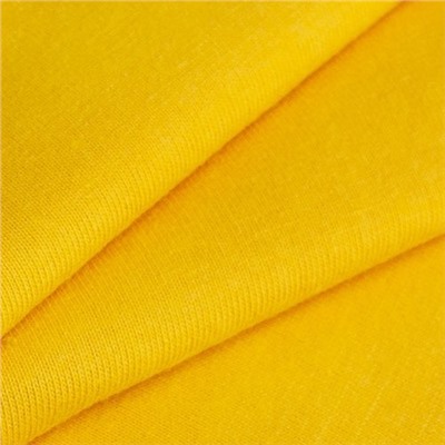 Ткань на отрез кулирка гладкокрашеная 2029 цвет желтый