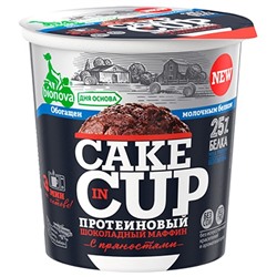 Маффин протеиновый шоколадный с пряностями Cake Cup, BIONOVA, 40 гр.