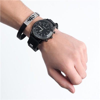 Подарочный набор 2 в 1 "Колипа": наручные часы и браслет
