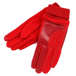 Сенсорные комбинированные перчатки (под замшу + кожа PU)