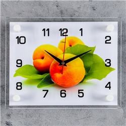 Часы настенные, серия: Кухня, "Персики", 20х26  см, микс