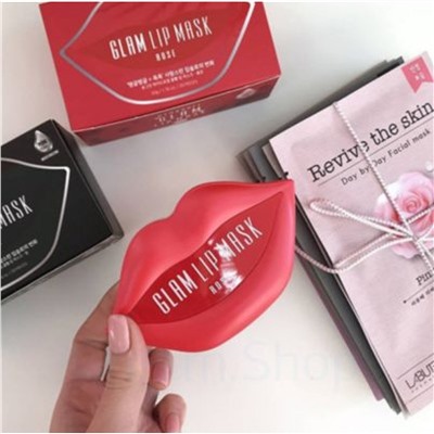 BEAUUGREEN Патчи для губ гидрогелевые Hydrogel Glam Lip Mask Rose (20 штук)