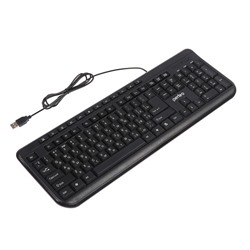 Клавиатура Perfeo TEXTER PF-004, проводная, мембранная, USB, черная