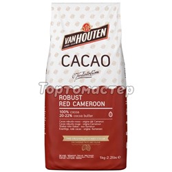 Какао-порошок VAN HOUTEN Robust Red Cameroon Алкализованный Тёмно-красный 20-22% 80 гр