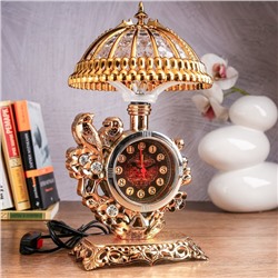 Часы-светильник "Попугаи", с будильником, 16 х 31см