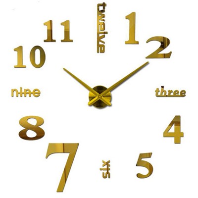 Наклейка - настенные часы для интерьера GZ205