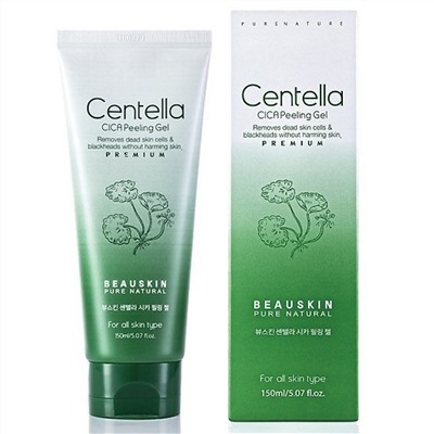 BEAUSKIN Centella CICA Peeling Gel Пилинг-гель для лица, с экстр. центеллы 150мл.