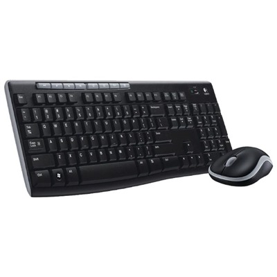 Комплект клавиатура и мышь Logitech MK270, беспроводной, мембранный, 1000 dpi, USB, черный