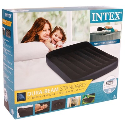 Матрас надувной Pillow Rest Classic Fiber-Tech, 137 х 191 х 25 см, 64142 INTEX