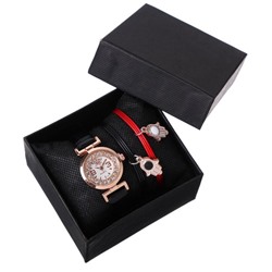 Подарочный набор 2 в 1 "Rinnady": наручные часы, браслет, d=2.6 см