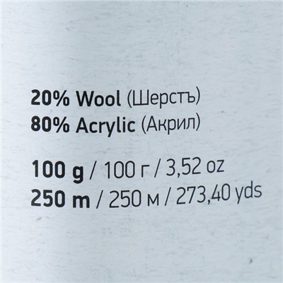 Пряжа "Ambiance" 80% акрил, 20% шерсть 250м/100г (152)
