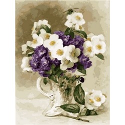 Картина по номерам 40х50 - Цветы в вазе