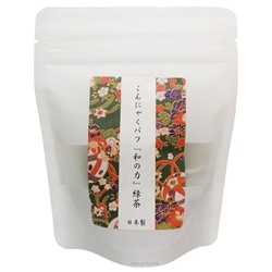 Спонж Конняку для умывания лица с экстрактом зеленого чая Yamamoto Farm, Япония