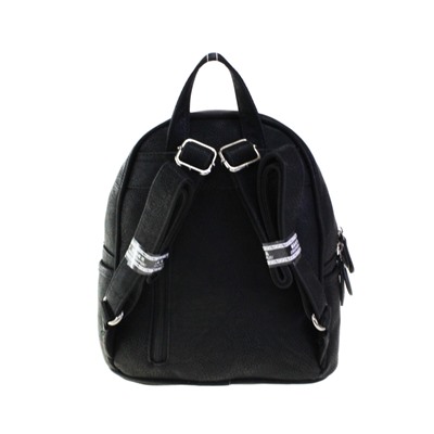 Рюкзак Life_style из матовой эко-кожи черного цвета.