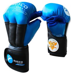Перчатки RUSCO SPORT для рукопашного боя PRO, 12 унций, цвет синий