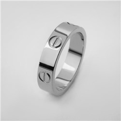 Кольцо "Гайки", цвет серебро, размер 19