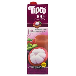 Сок из смеси фруктов и мангостина прямого отжима Tipco, Таиланд, 1 л