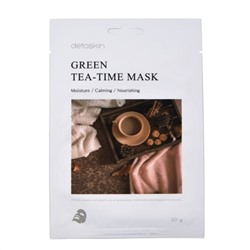 DETOSKIN. Тканевая маска с экстрактом зеленого чая, GREEN TEA-TIME MASK, 30 г