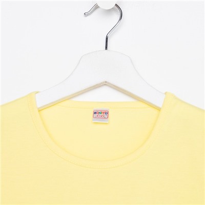 Сорочка для девочки, цвет лимонный, рост 104