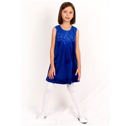 Синее нарядное платье для девочки 82961-ДН18