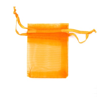 MS011-02 Маленький мешочек из органзы 5х7см, цвет оранжевый