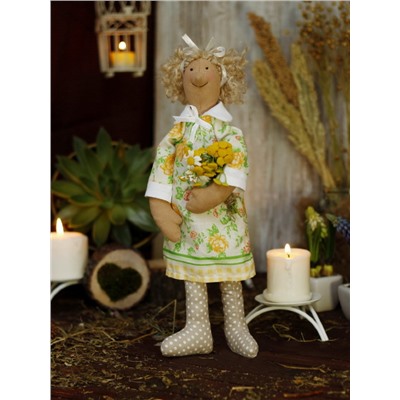 Интерьерные куклы - Ш039  Набор для шитья и рукоделия Гномочка Лизи