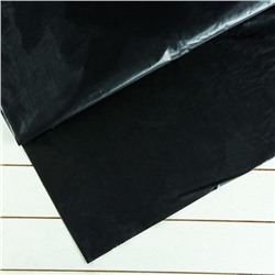 Плёнка полиэтиленовая, техническая, толщина 150 мкм, 3 × 10 м, рукав (1,5 м × 2), чёрная, 2 сорт