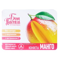 Конфеты с манго «Фруктовая мякоть» Bon Pastil, 12 г