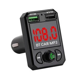 Автомобильный FM-трансмиттер - CARA6 Bluetooth (черный)